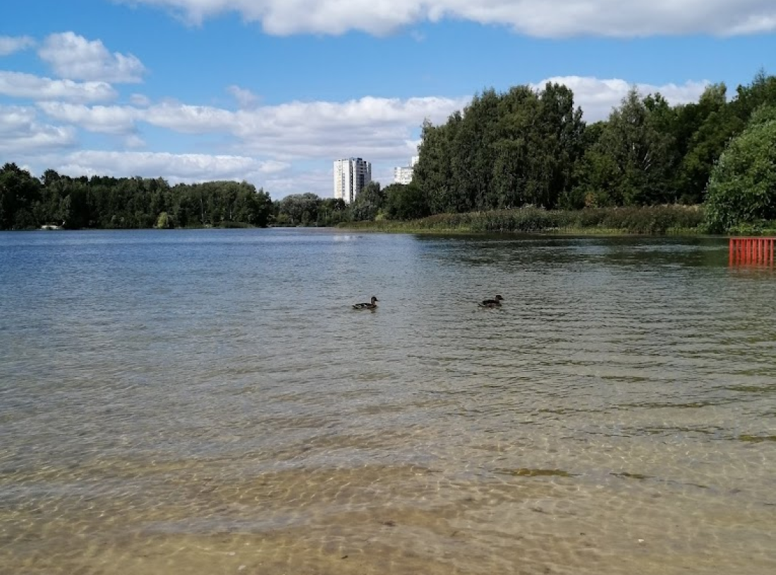 Пляж в Автозаводском парке культуры и отдыха