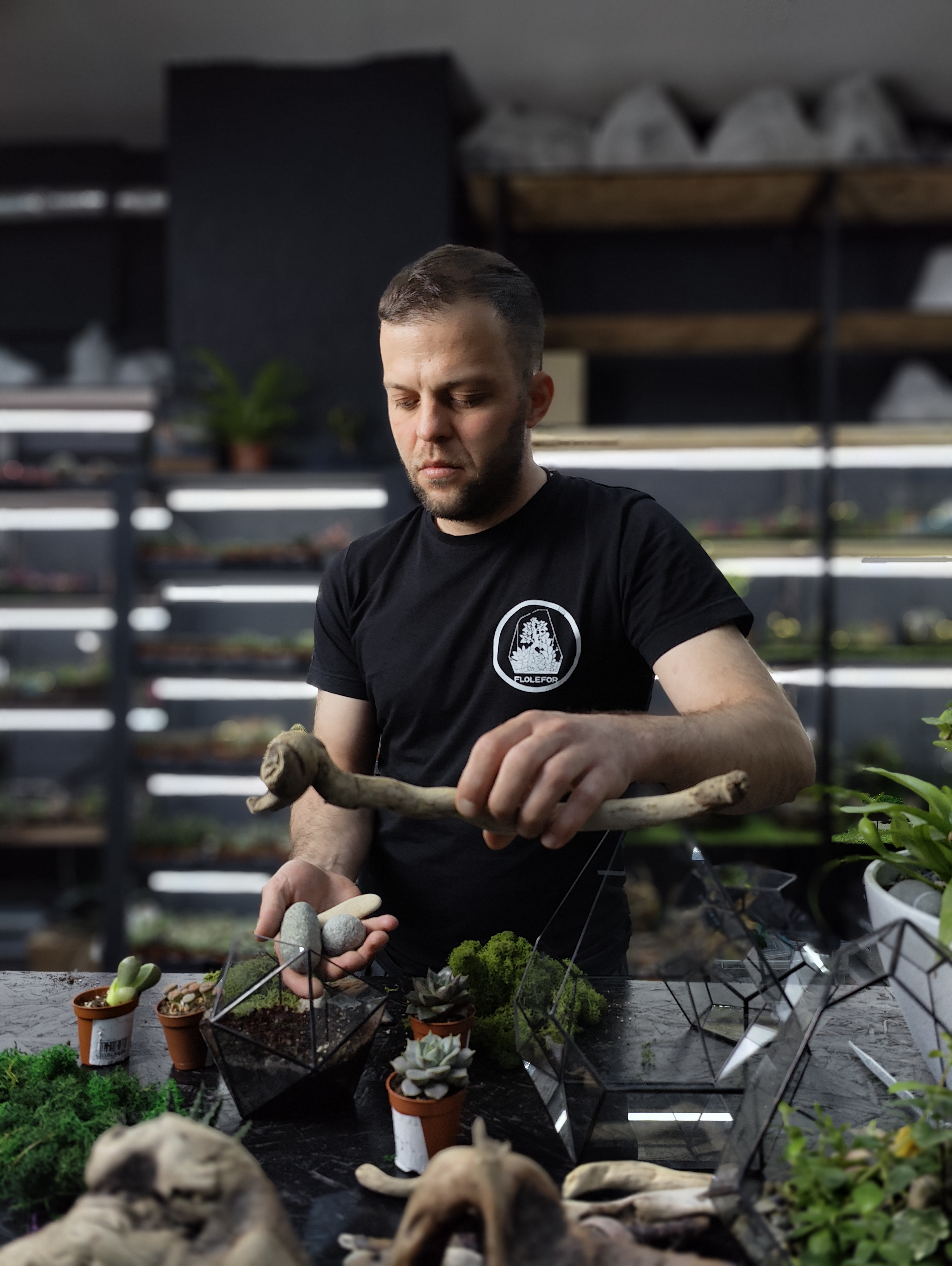 Мастер-класс по созданию мини-флорариума от «Флолефор»