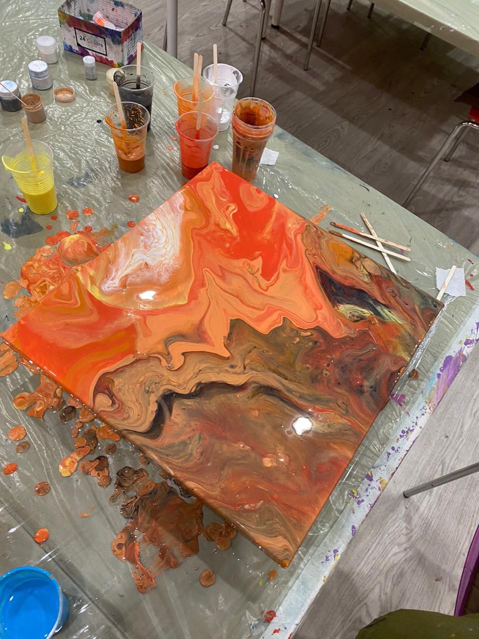 Мастер-класс Fluid Art