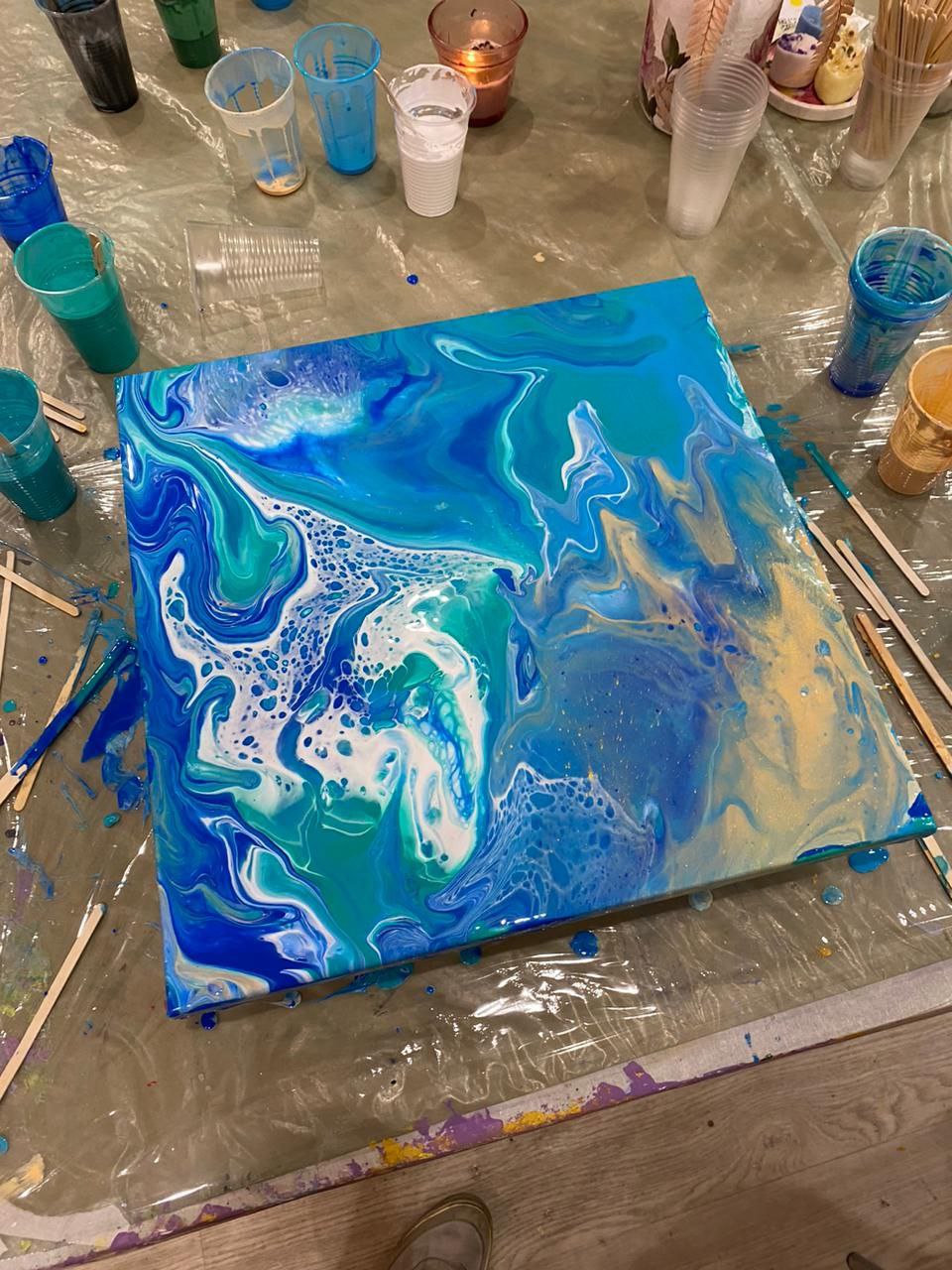 Мастер-класс Fluid Art