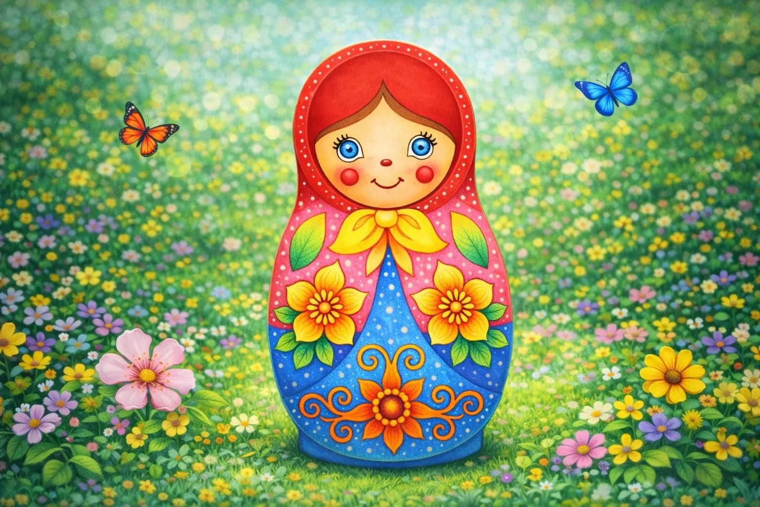 «Нарядная матрёшка». Мастер-класс по росписи деревянных заготовок