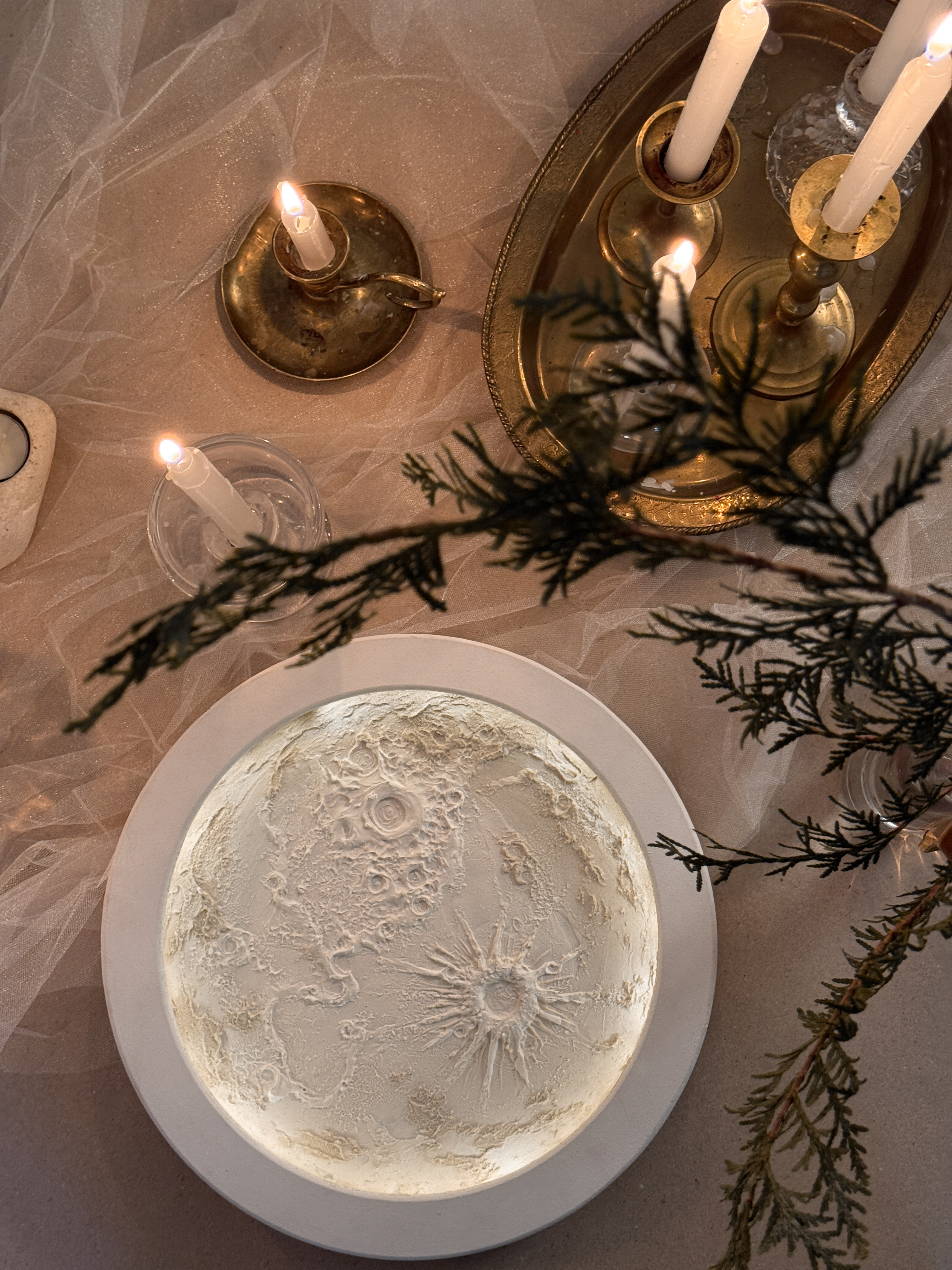 Мастер-класс «Луна-ночник текстурной пастой»