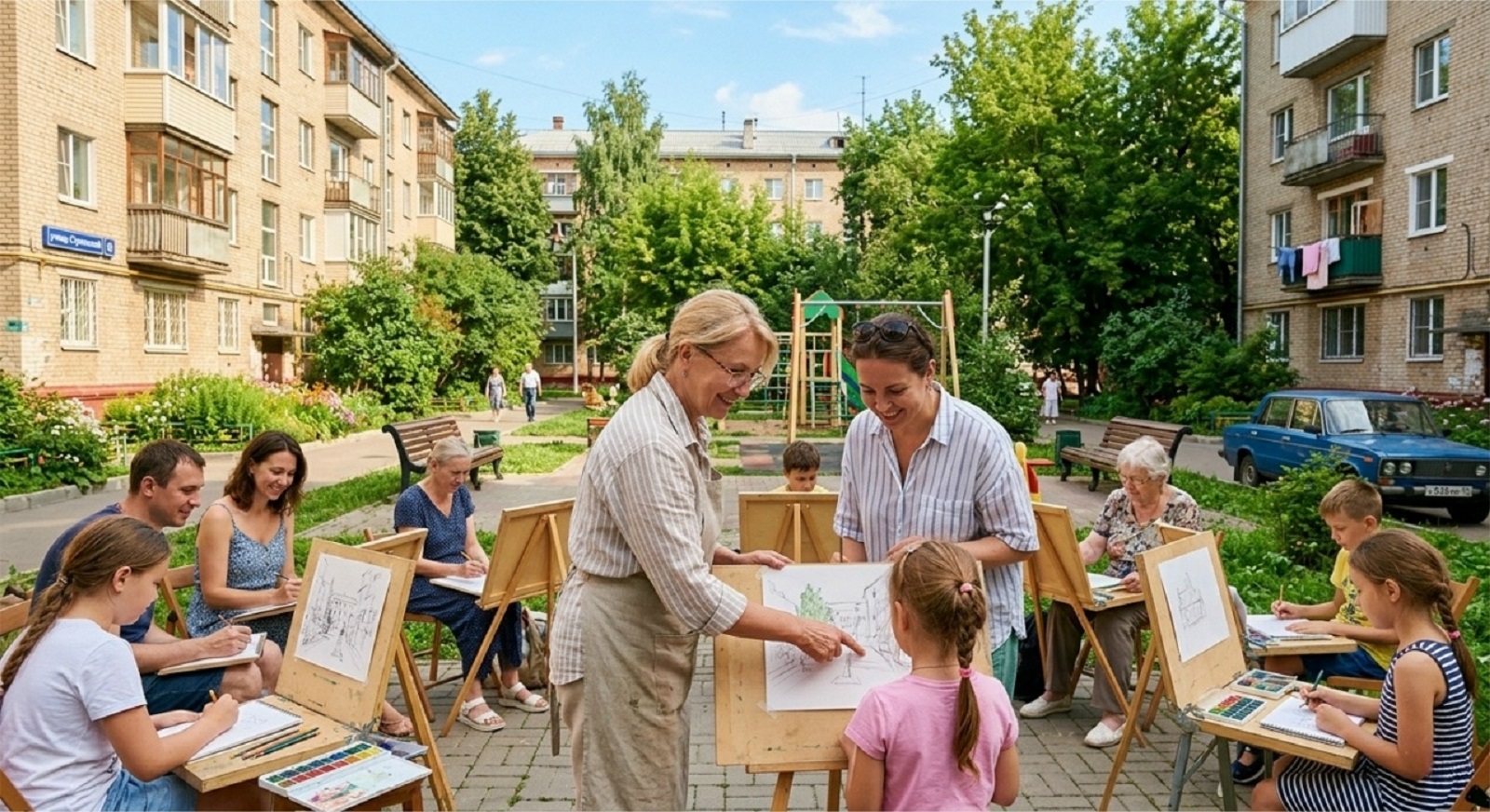 Летний творческий интенсив «Рисуем на природе»