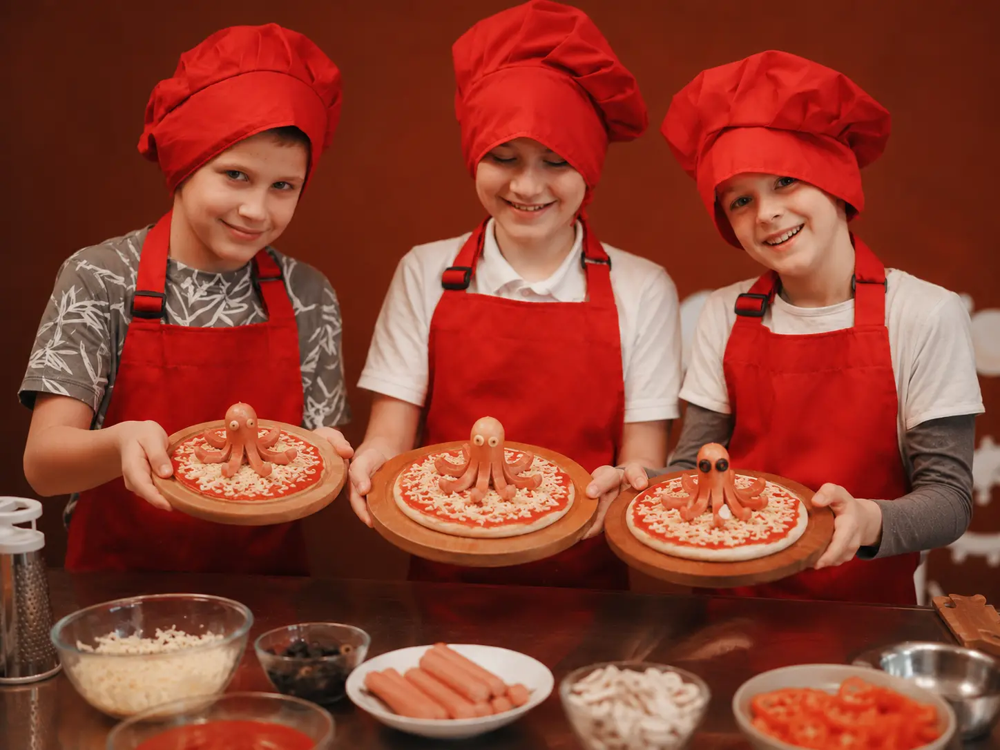 Мастер-класс «Пицца-осьминожка»