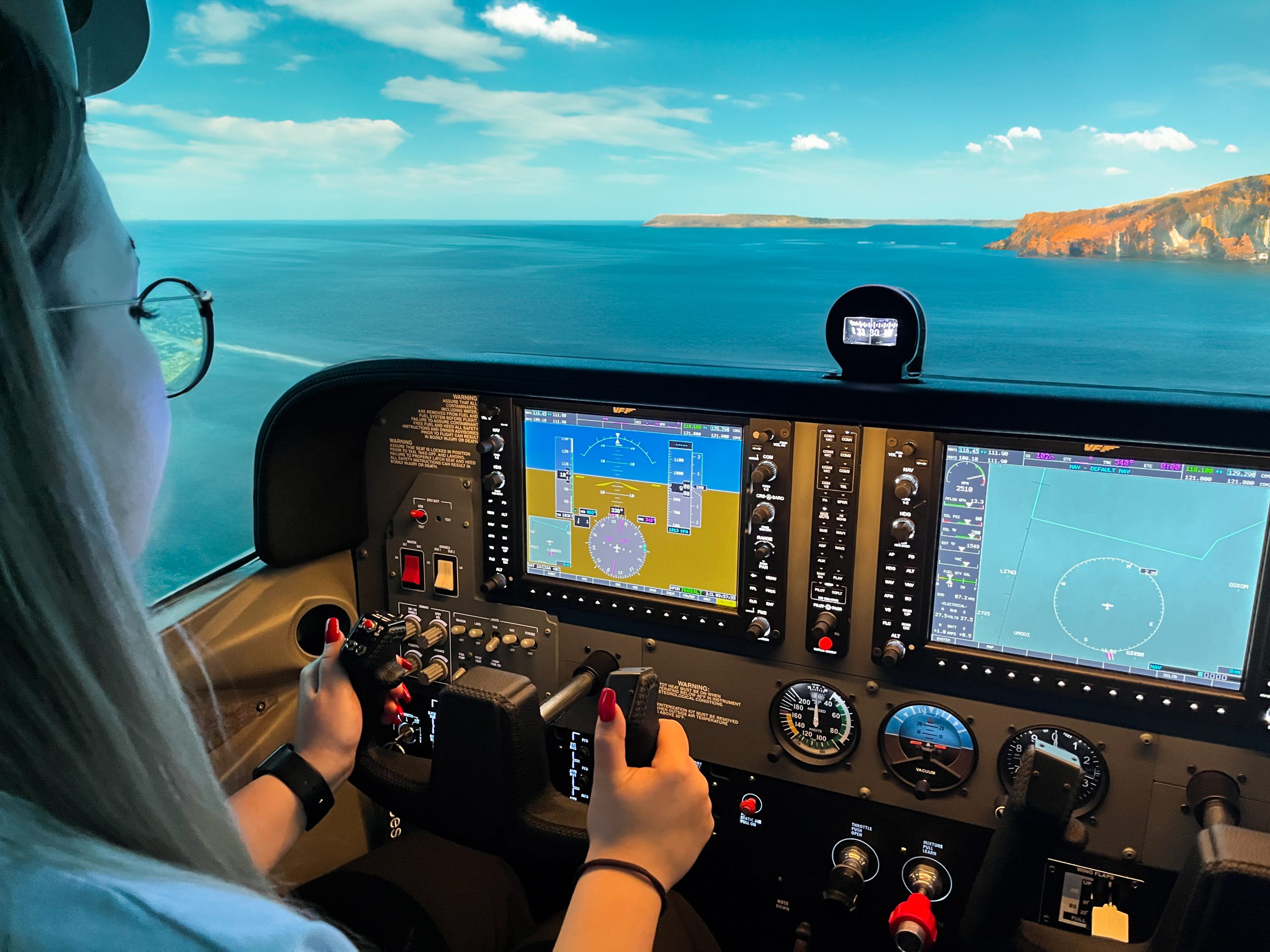 Полет на авиатренажере Cessna 172