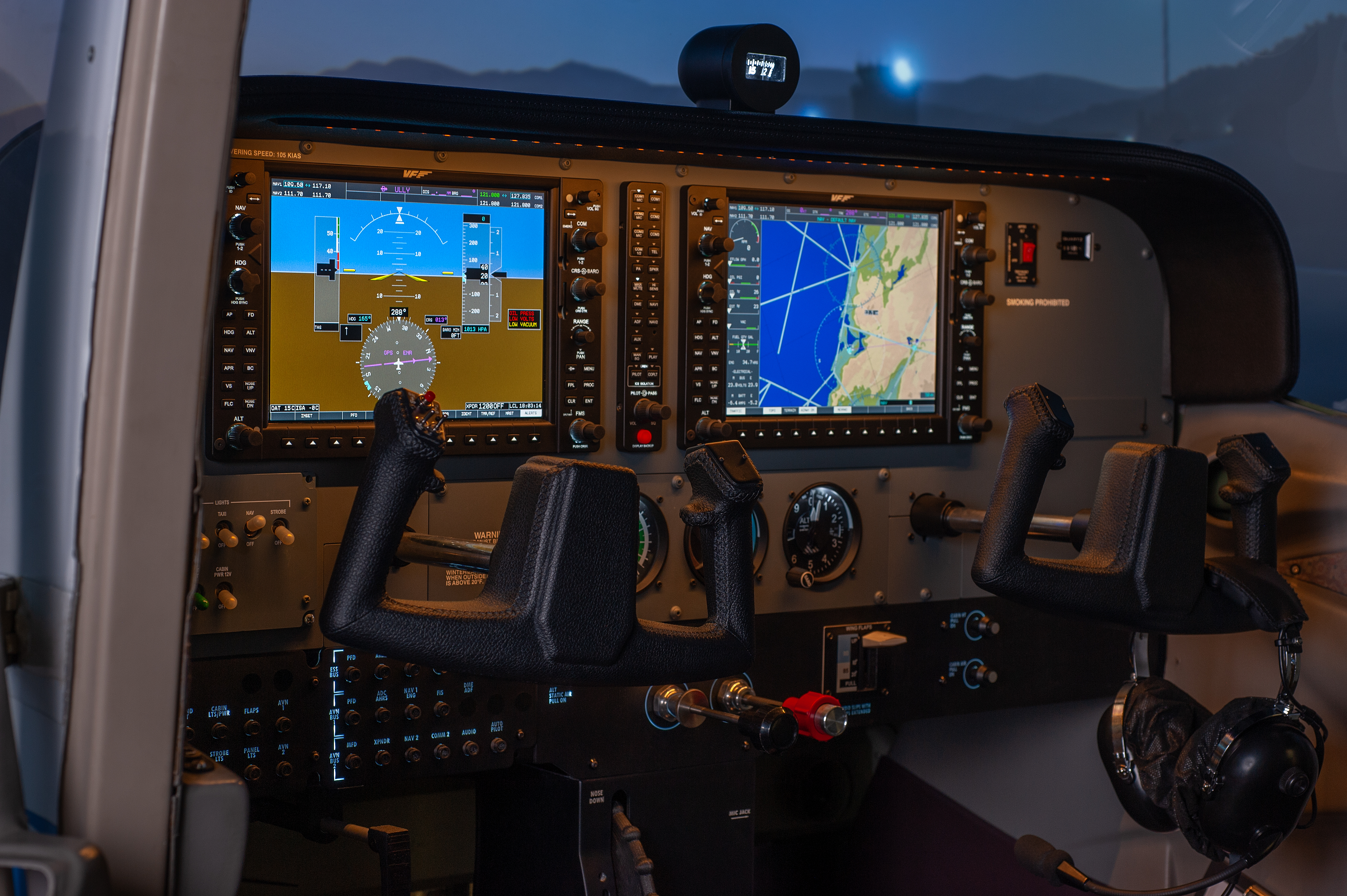 Полет на авиатренажере Cessna 172