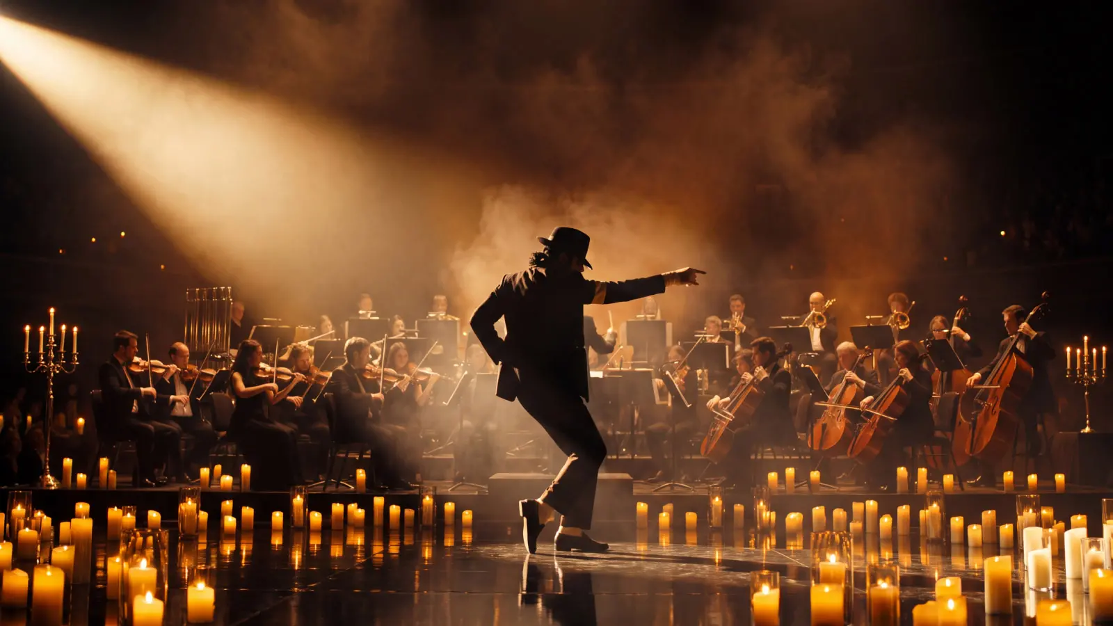 Шоу виртуозов «Michael Jackson Symphony» в свете 1000 свечей