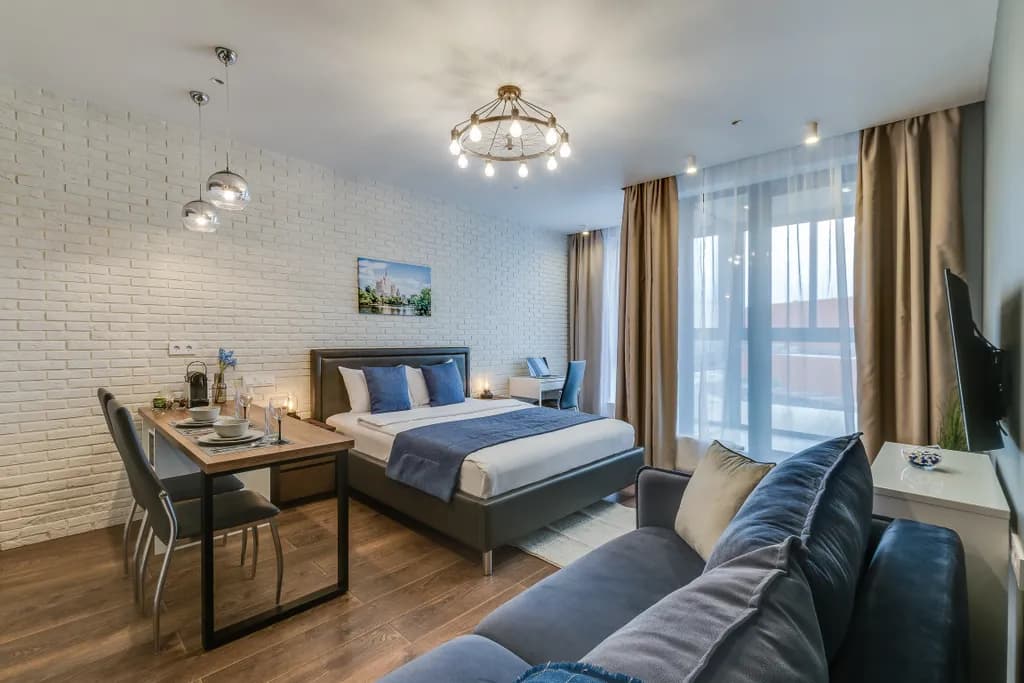 Apartments у метро ЦСКА с боковым видом на парк