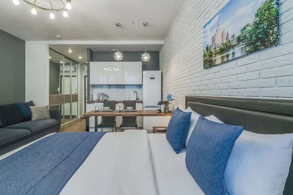 Apartments у метро ЦСКА с боковым видом на парк