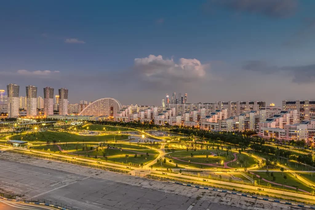 Apartments у метро ЦСКА с боковым видом на парк