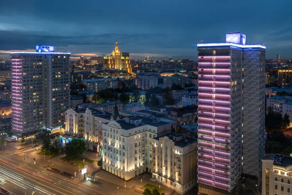 Студия с завораживающим видом на Москву
