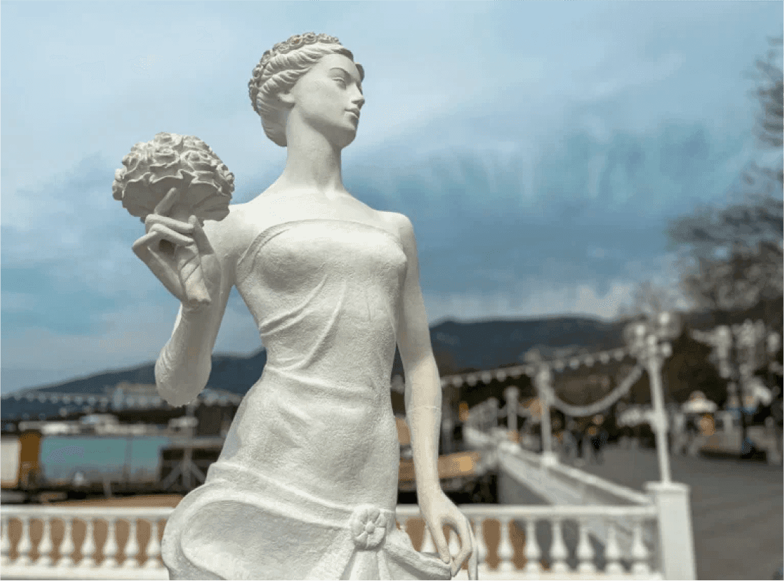 Скульптура «Белая невеста» 