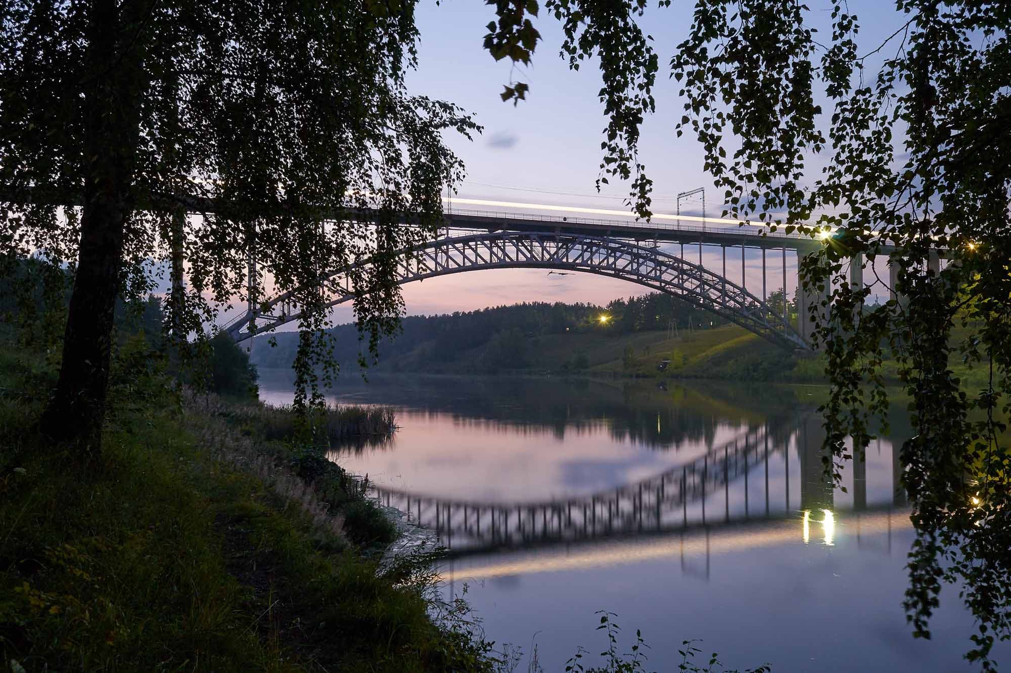 Железнодорожный мост через реку Исеть