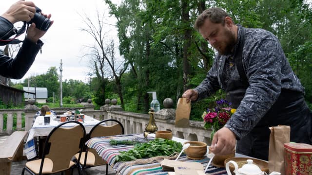 Чаепитие в усадьбе Хомякова